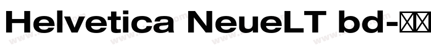 Helvetica NeueLT bd字体转换